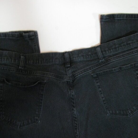 Chic Jeans Plus Size 26W Petite 26 Black Heavyweight Denim Straight Leg Short - Picture 5 of 5